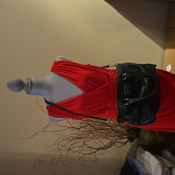 Calvin Klein Soft Leather Barrel Satchel - Picture 2 of 7